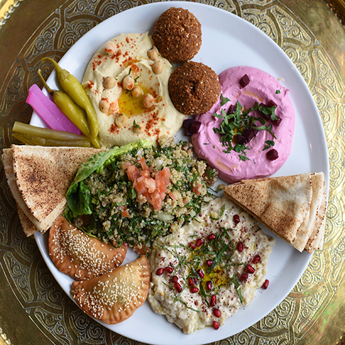 Mezze platter double