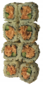 Uramaki sake salad roll