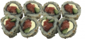 Uramaki sake cheese roll