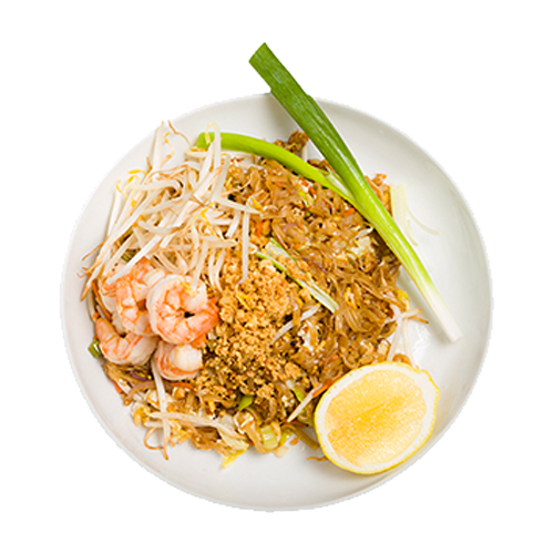 Pad thai noodles garnalen