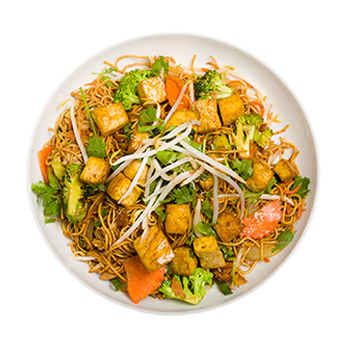 Pad mi noodles tofu