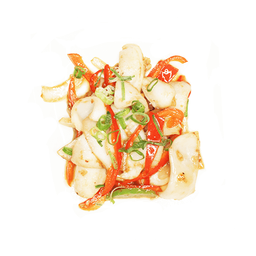 Blanched squid