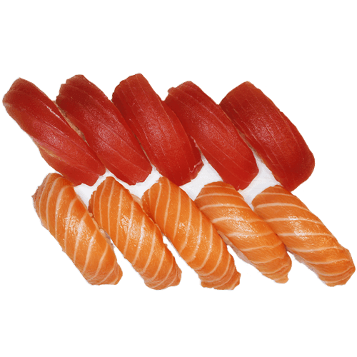 Nigiri salmon and tuna (10 pieces)