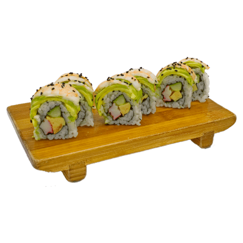 Garnaal en avocado roll