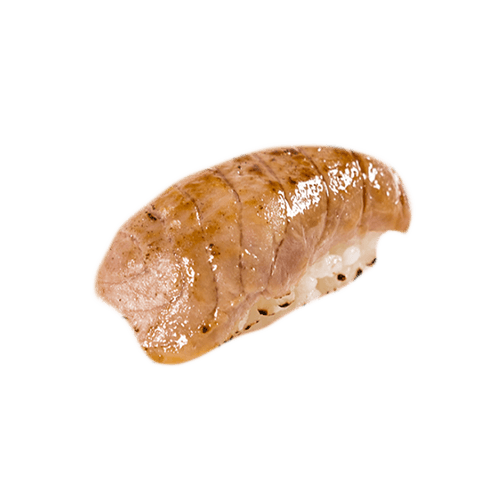 Geflambeerde tonijn nigiri