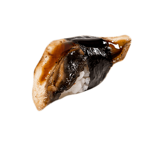 Geflambeerde paling nigiri