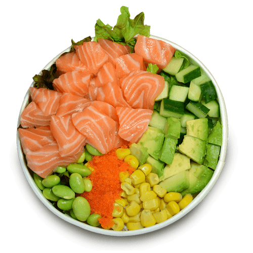 Poke bowl salmon
