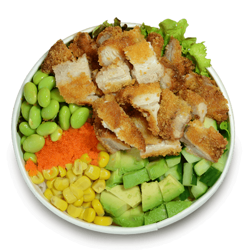 Poke bowl chicken