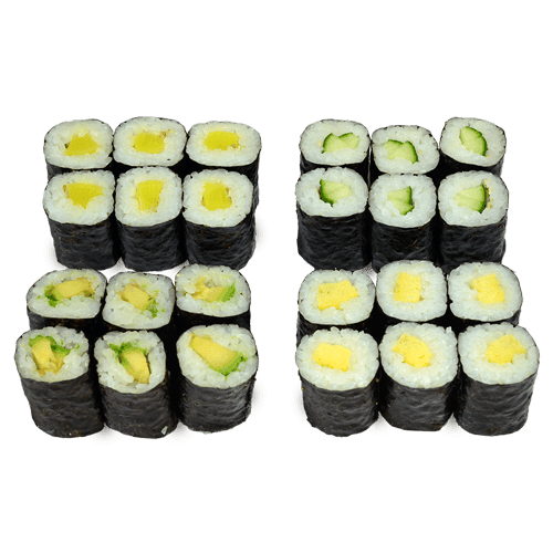 Sushi menu 16, vegetarian