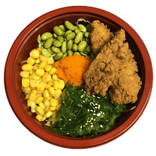Crunchy chicken Poke Bowl