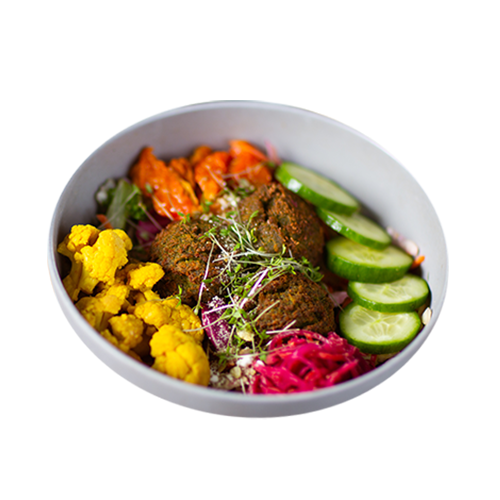 Falafel tahini salad