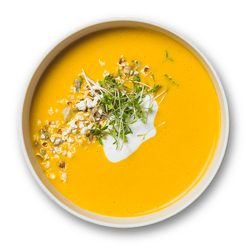 Spiced pumpkin soup