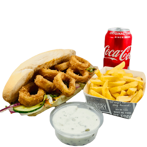 Broodje calamares menu