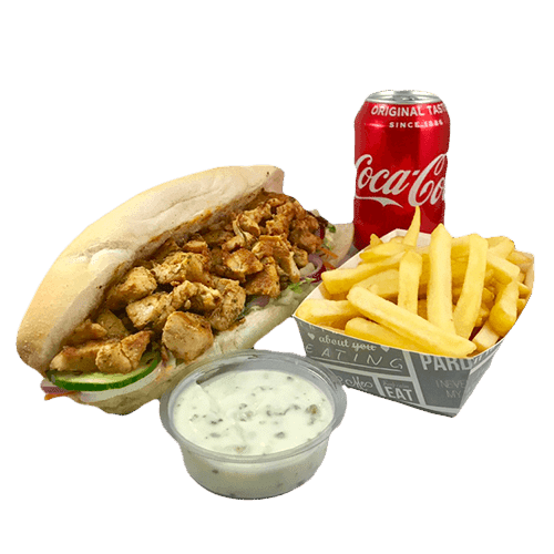 Broodje kipfilet menu