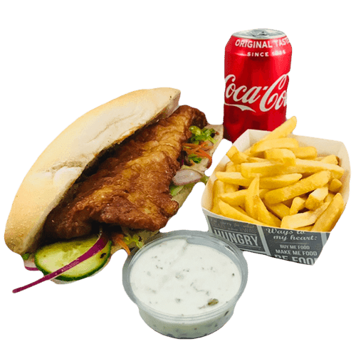 Broodje lekkerbek menu