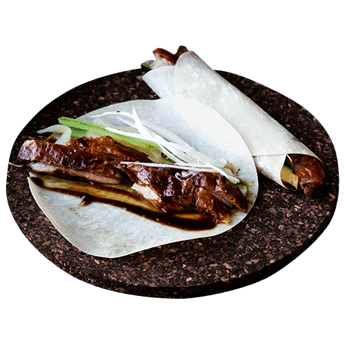 2 duck pancakes