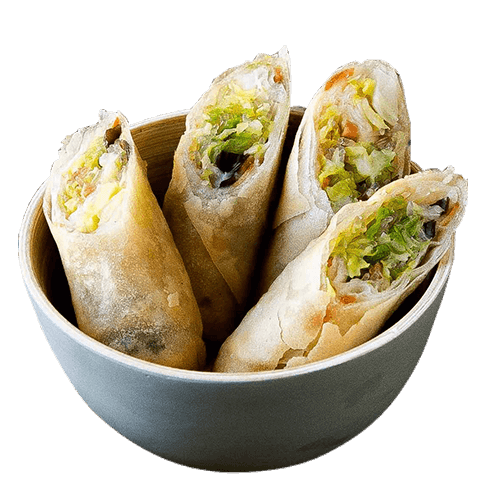 3 crispy chicken rolls