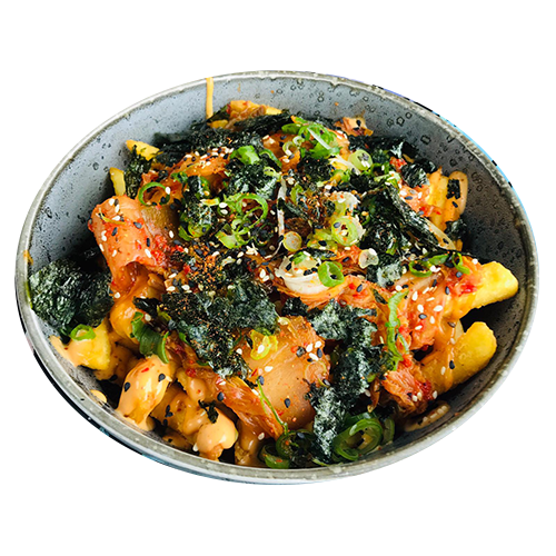 Tim's loaded kimchi fries