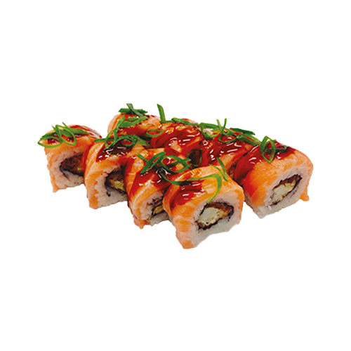 Soft shell salmon roll