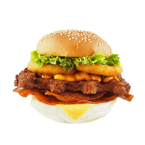 Porc rib burger