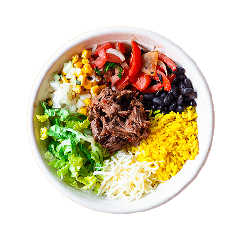 Bowl Barbacoa (pulled beef)