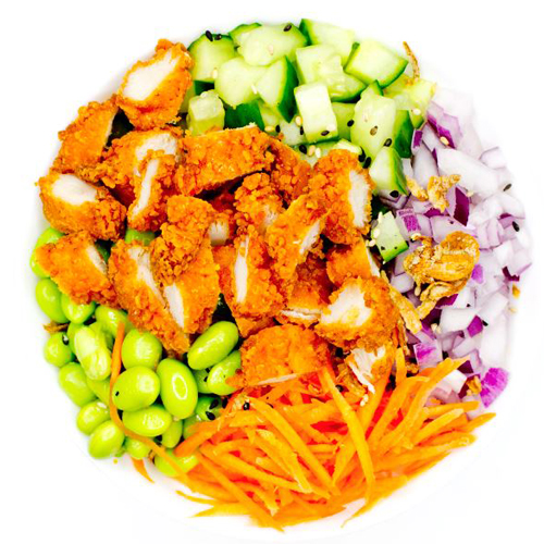 Crispy chicken poké