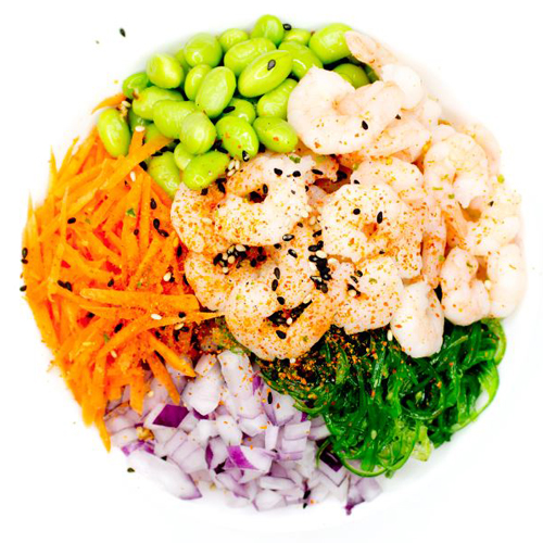 Spicy shrimp poké
