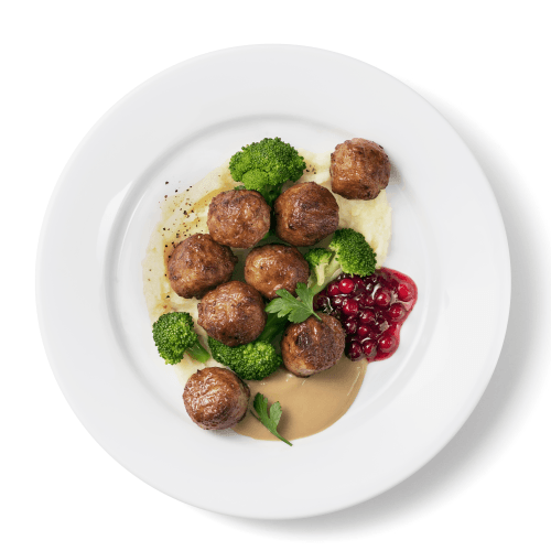 Zweedse gehaktballetjes met friet