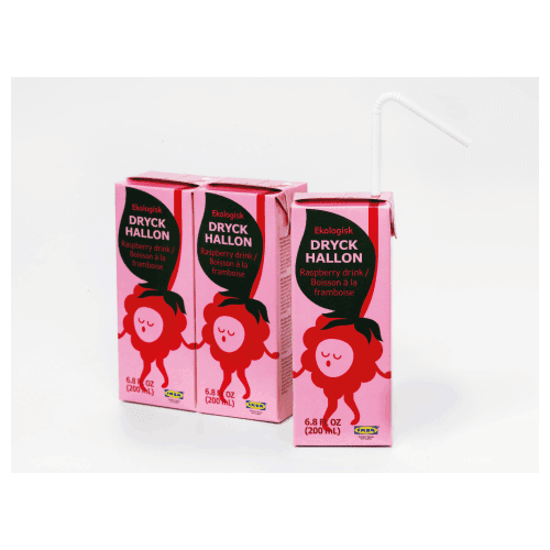 Organic raspberry drink