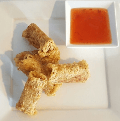 Garnaal-krab loempia's