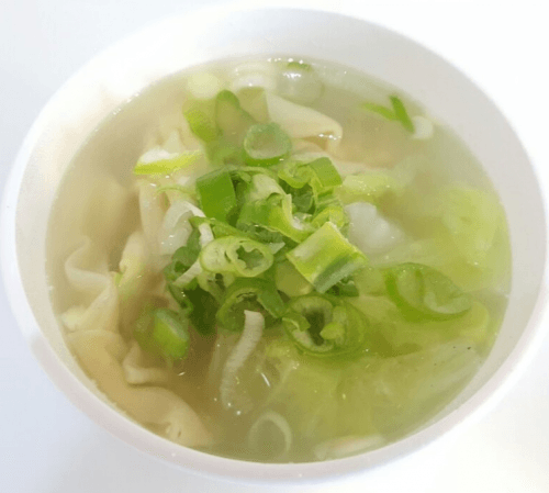 Garnaal dumpling soep
