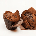 Organic chocolate muffin