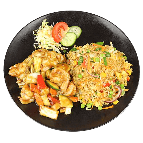 Wokgerecht met garnalen