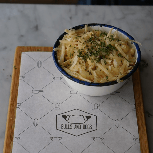 Mac 'n cheese waffle