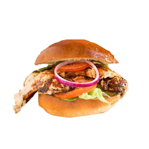 Grilled chicken burger