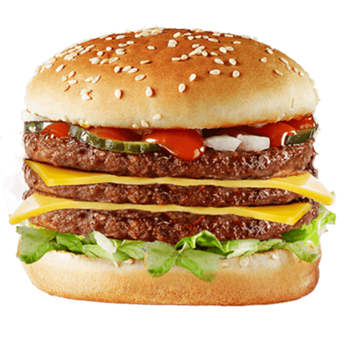 Triple cheeseburger