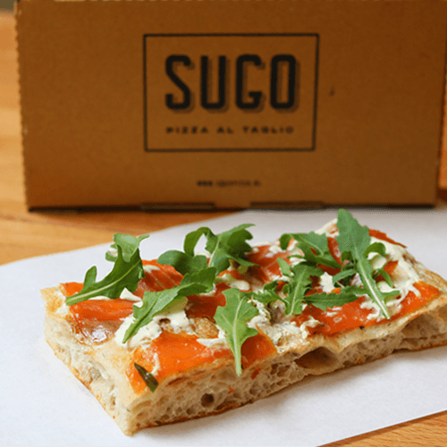 Pizza smoked salmon