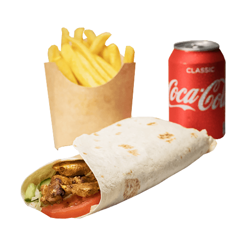 Wrap kip gekruid menu