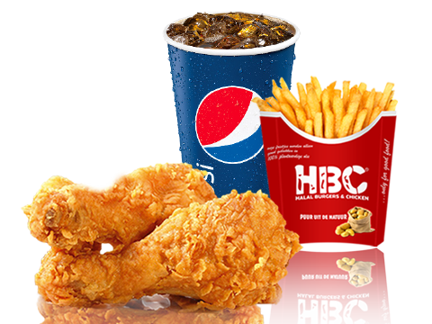 2 chicken pieces menu