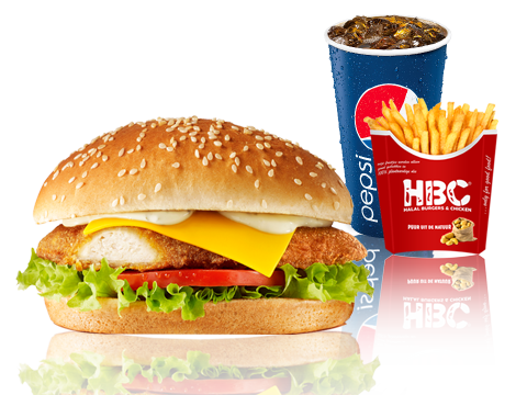 Spicy chicken burger menu