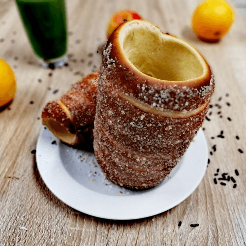 Cinnamon sugar chimney cake