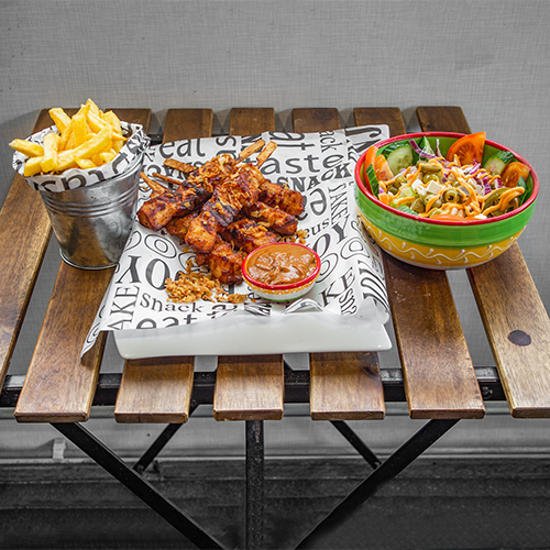 Menu saté kip, 6 stuks