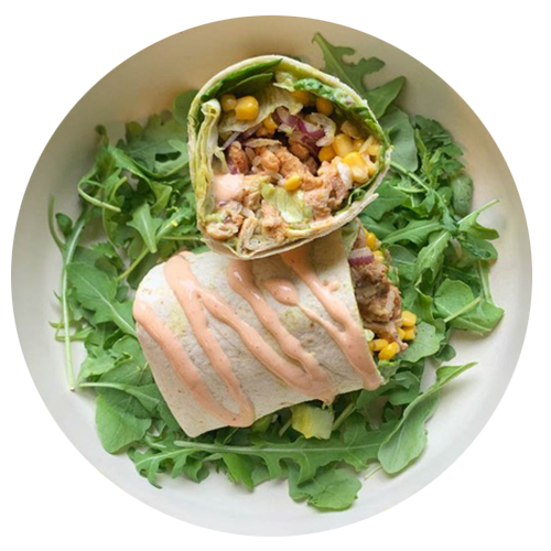 Mexican chicken burrito