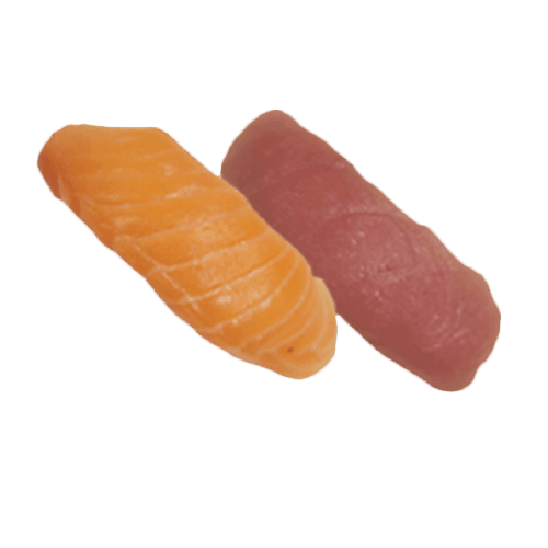 Kaniwa sake/tuna nigiri set 12 stuks
