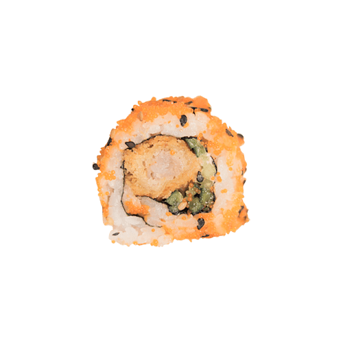 Sweet chili prawn uramaki