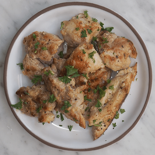 Chicken thigh fillet with fennel and mustard seeds