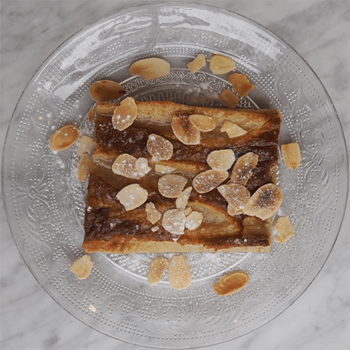 Pear almond pie