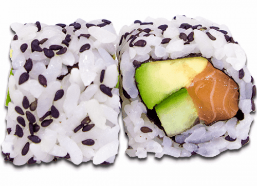 Salmon-avocado maki