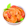 Garnaal met pittige saus