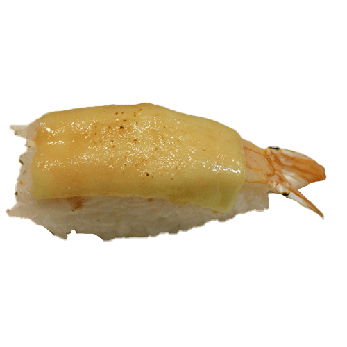 Ebi cheese nigiri